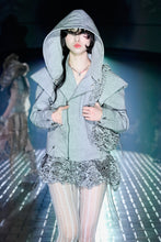 Load image into Gallery viewer, Garter Belt Laser Love Floral Skirt (Grey)
