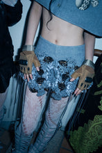 Load image into Gallery viewer, Garter Belt Laser Love Floral Skirt (Blue)
