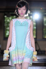 Load image into Gallery viewer, Mint Rosa Letter Paper Pinafore Dress
