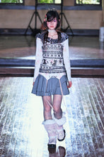 Load image into Gallery viewer, Flocked Jacquard Wrap Top
