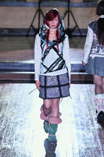 Load image into Gallery viewer, Flocked Lace Hooded Top
