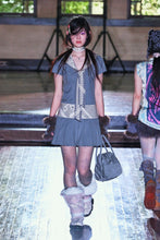 Load image into Gallery viewer, Ash Lace Perforated Half Moon Mini Bag
