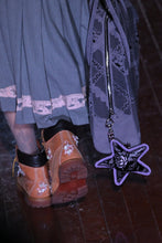 Load image into Gallery viewer, Ash Lilac Lace Perforated Half Moon Bag
