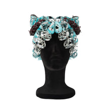 Load image into Gallery viewer, Aqua Feline Laser Love Headpiece
