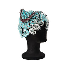 Load image into Gallery viewer, Aqua Feline Laser Love Headpiece
