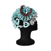 Load image into Gallery viewer, Aqua Feline Laser Love Headpiece
