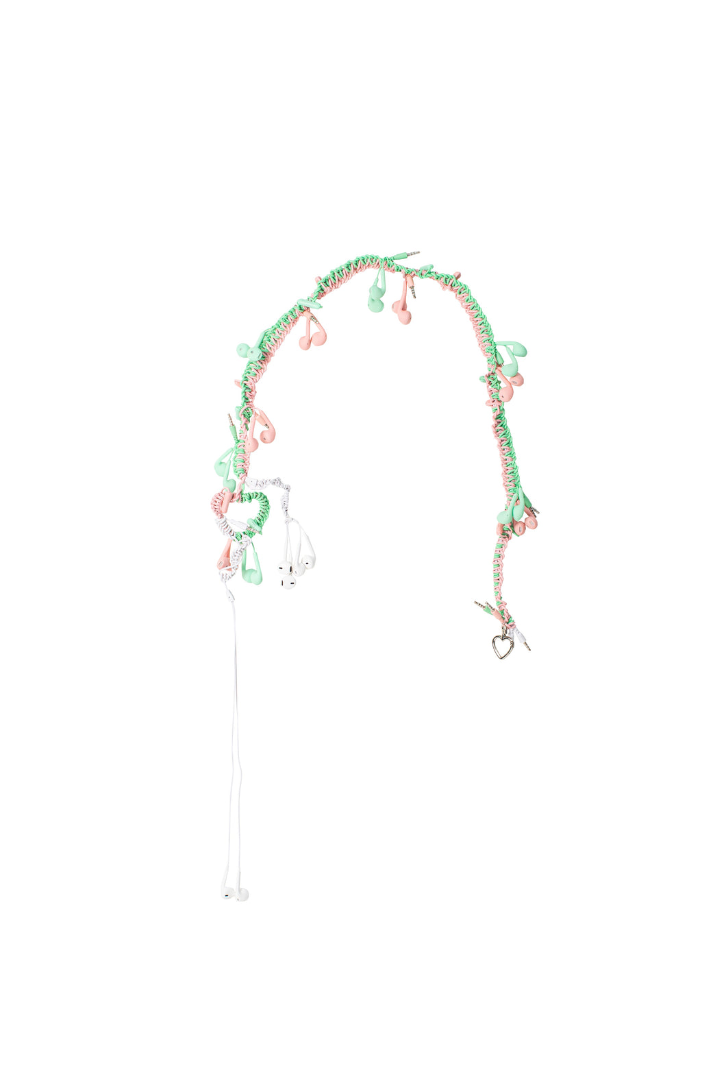 Headphone Chain (Green/Pink)