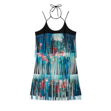 Load image into Gallery viewer, Vase Print Tassel Dress
