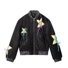 Load image into Gallery viewer, Star Bomber Jacket (Black)
