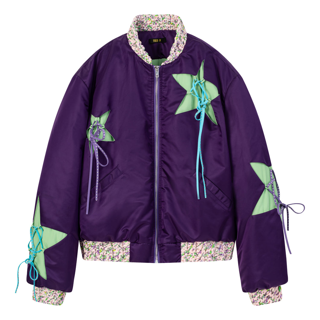 Star Bomber Jacket (Purple)