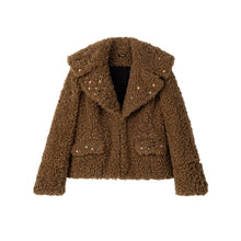 Load image into Gallery viewer, Studded Plush Jacket
