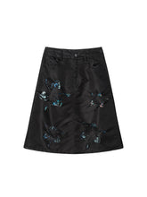 Load image into Gallery viewer, Laser Cut Bomber Skirt (Black)
