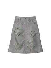 Load image into Gallery viewer, Laser Cut Bomber Skirt (Grey)
