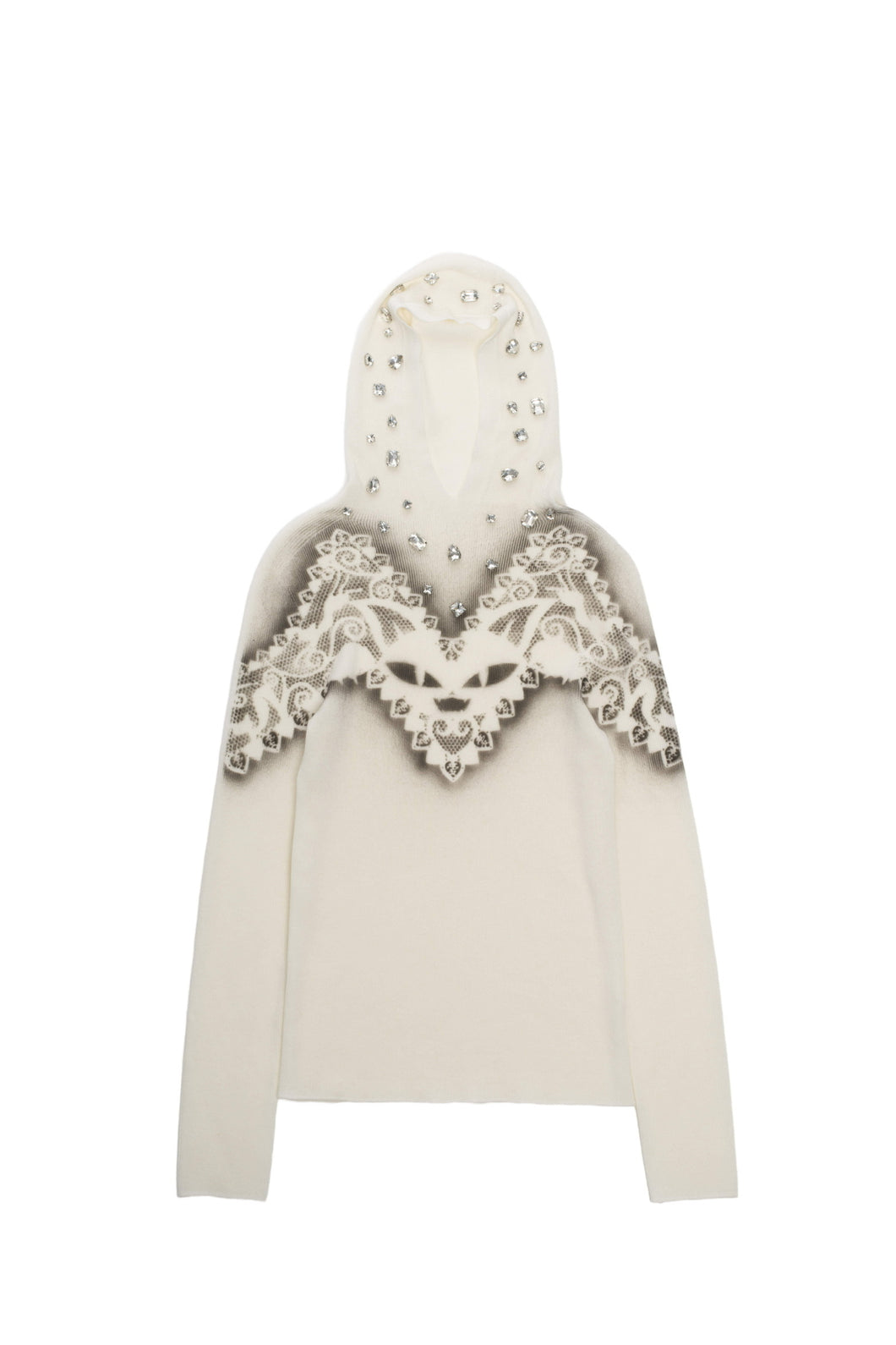 Feline Airbrush Knit Hood