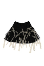 Load image into Gallery viewer, Garter Belt Laser Love Mini Skirt
