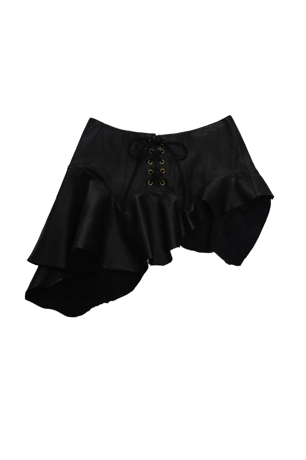 Garter Belt Leather Skirt