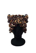 Load image into Gallery viewer, Feline Upcycled Leather Laser Love Headpiece
