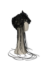 Load image into Gallery viewer, Upcycled Leather Feline Laser Love Headpiece
