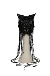 Upcycled Leather Feline Laser Love Headpiece