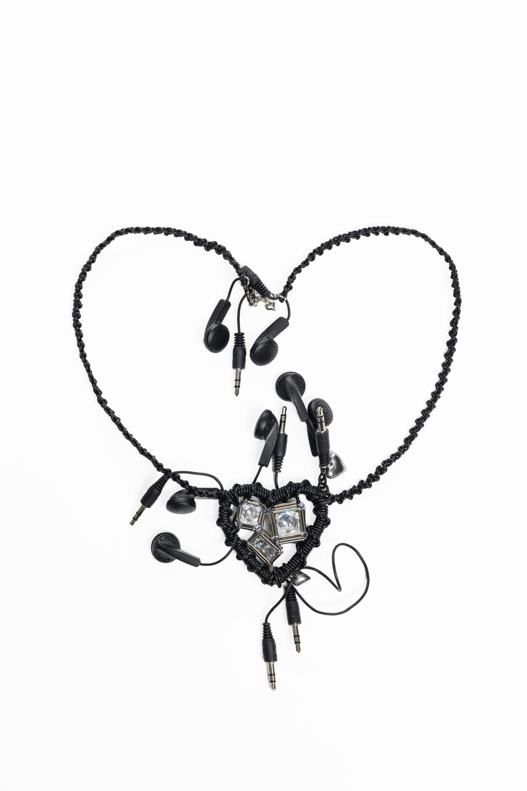 Heart Headphone Bijoux Necklace