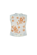 Load image into Gallery viewer, Rust Floral Bead Card Top
