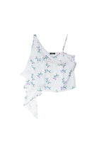 Load image into Gallery viewer, Ivory Rosa Scroll Scarf Top
