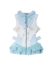 Load image into Gallery viewer, Hooded Corset Ruffle Vest
