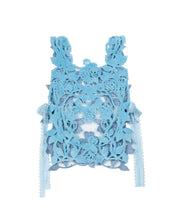 Load image into Gallery viewer, Blue ROSA Laser-Cut Felt Vest

