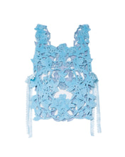 Load image into Gallery viewer, Blue ROSA Laser-Cut Felt Vest
