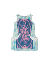 Load image into Gallery viewer, Navy Rosa Beaded Pinafore Dress
