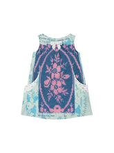 Load image into Gallery viewer, Navy Rosa Beaded Pinafore Dress
