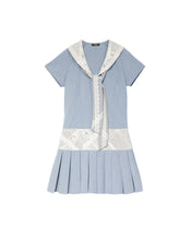 Load image into Gallery viewer, Lace Panel Sailor Mini Dress
