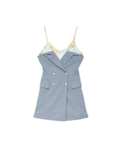 Load image into Gallery viewer, Grey Camisole Blazer Dress
