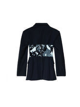 Load image into Gallery viewer, Black Sculpted Rosa Corset Blazer
