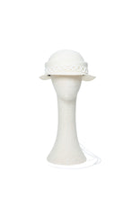 Load image into Gallery viewer, Ivory Wool Macramé Cloche
