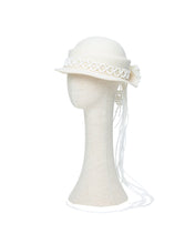 Load image into Gallery viewer, Ivory Wool Macramé Cloche
