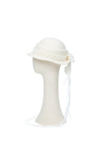Load image into Gallery viewer, Ivory Wool Macramé Cloche
