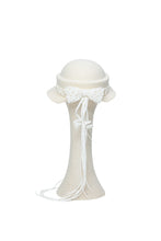 Load image into Gallery viewer, Ivory Wool Macramé Cloche
