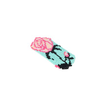 Load image into Gallery viewer, Mint Pink Rosa Beaded Hair Clip
