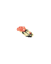 Load image into Gallery viewer, Ivory Red Rosa Beaded Hair Clip
