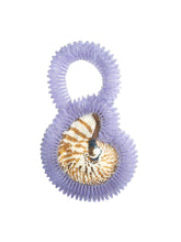 Load image into Gallery viewer, LASER CUT BEADED SEA SHELL PURSE (PURPLE)
