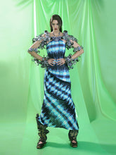 Load image into Gallery viewer, PUFF HEM MAXI DRESS
