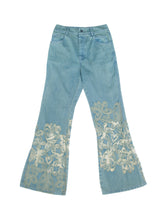 Load image into Gallery viewer, &quot;LOVE&quot; SILK SCREEN JEANS
