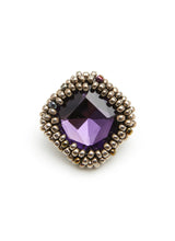 Load image into Gallery viewer, &quot;BIJOUX&quot; BEADED EARRING (PURPLE)
