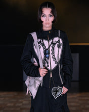 Load image into Gallery viewer, Heart Lace Moto Jacket
