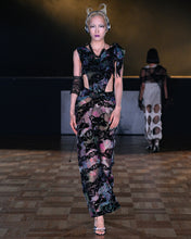 Load image into Gallery viewer, Kaleidoscope Feline Wrap Dress
