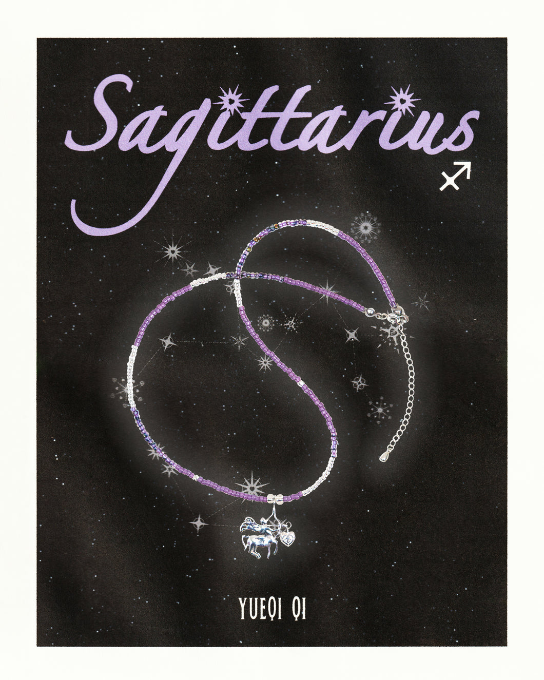 Sagittarius Beaded Necklace