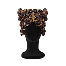 Load image into Gallery viewer, Feline Upcycled Leather Laser Love Headpiece
