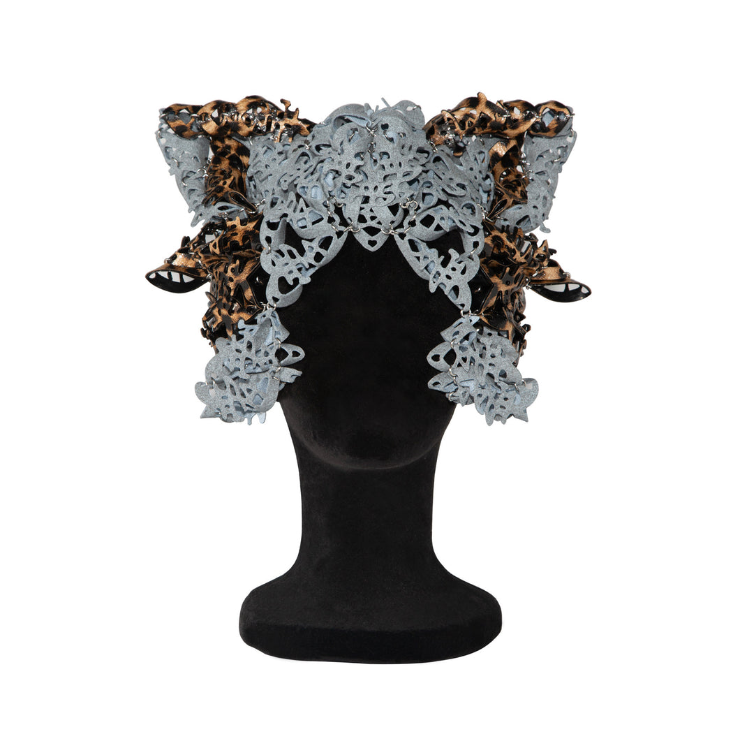 Alcantara Leopard Feline Laser Love Headpiece