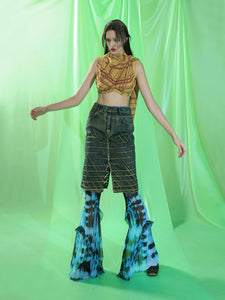 PRINTED LOUNGE PANTS (BLUE)